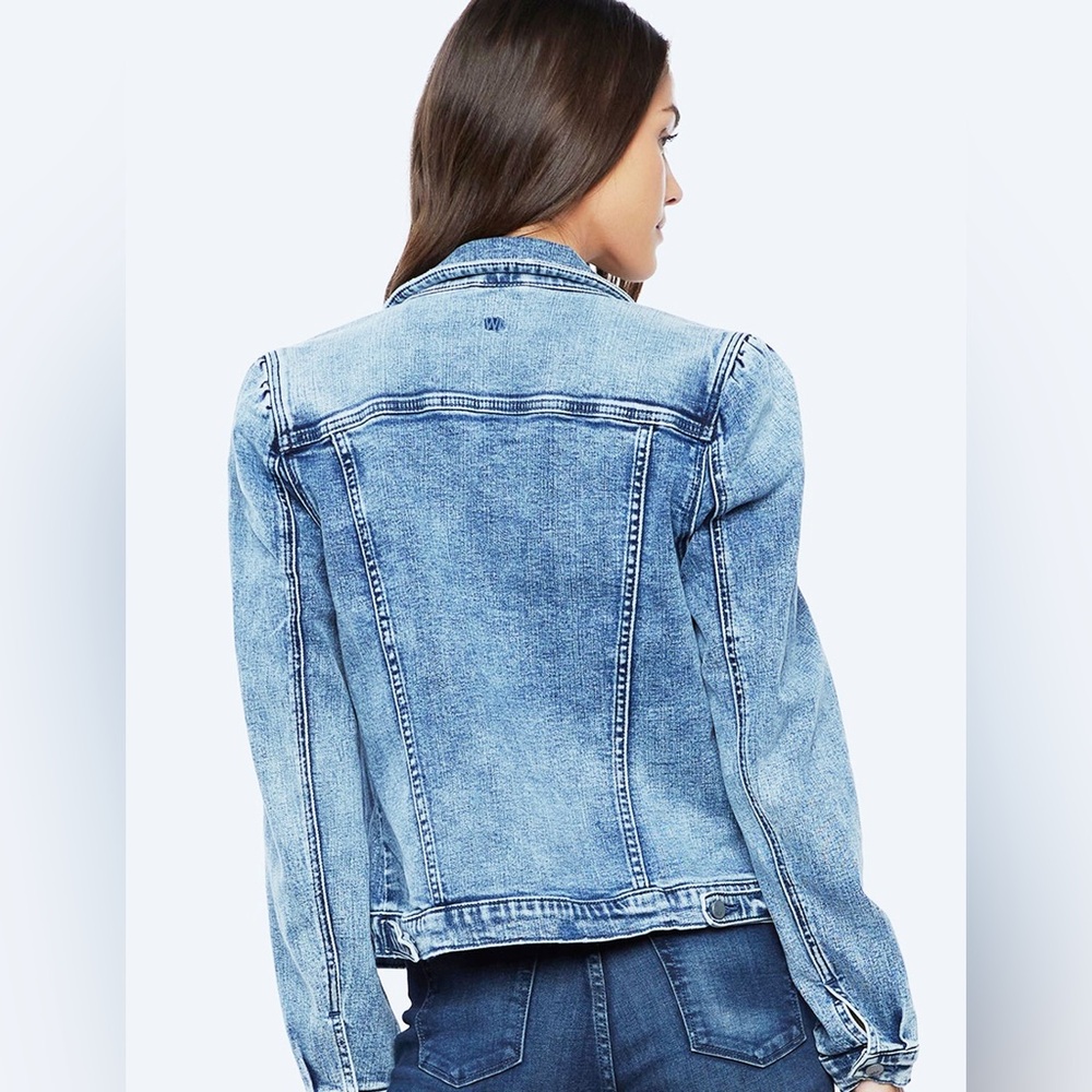 Wash Lab Puff Denim Jacket NEW - Picture 2 of 8